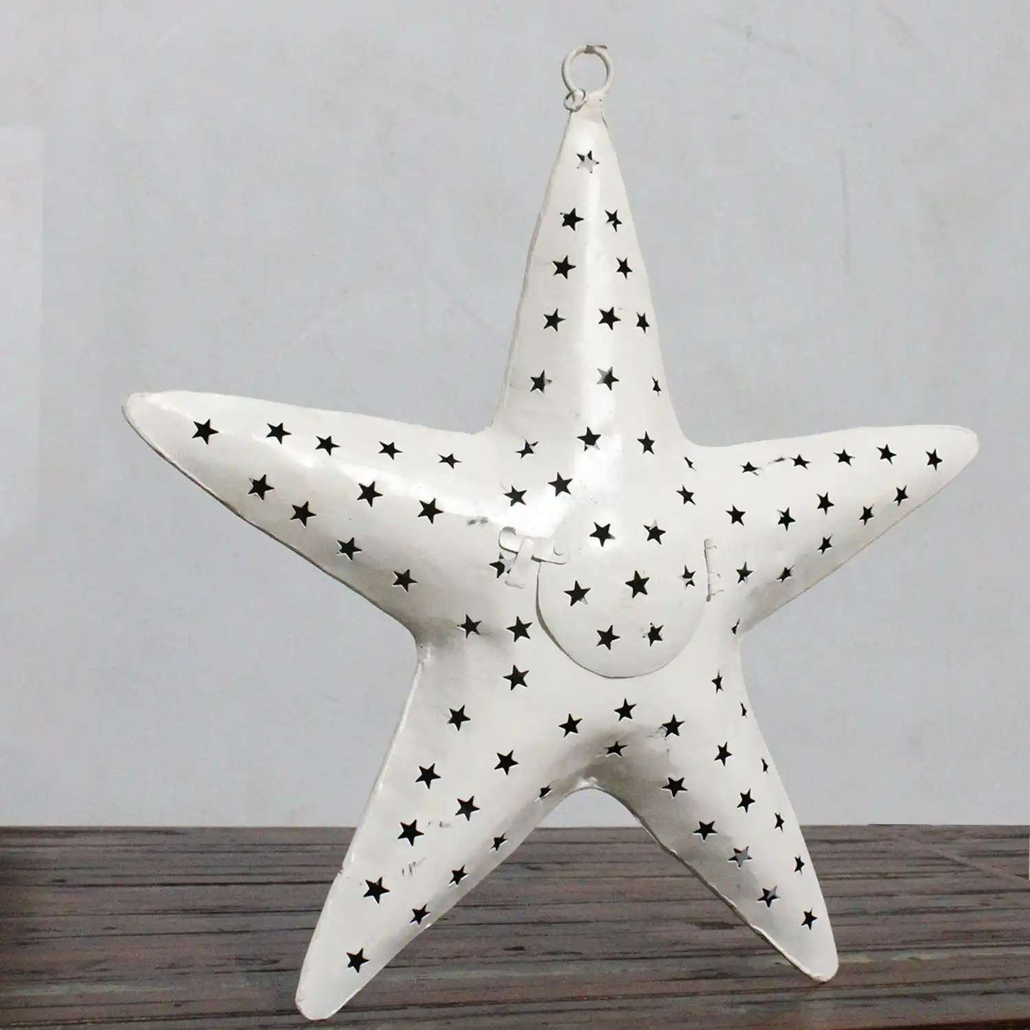 White Colored Decorative Star Shape Candle Holder - popular handicrafts